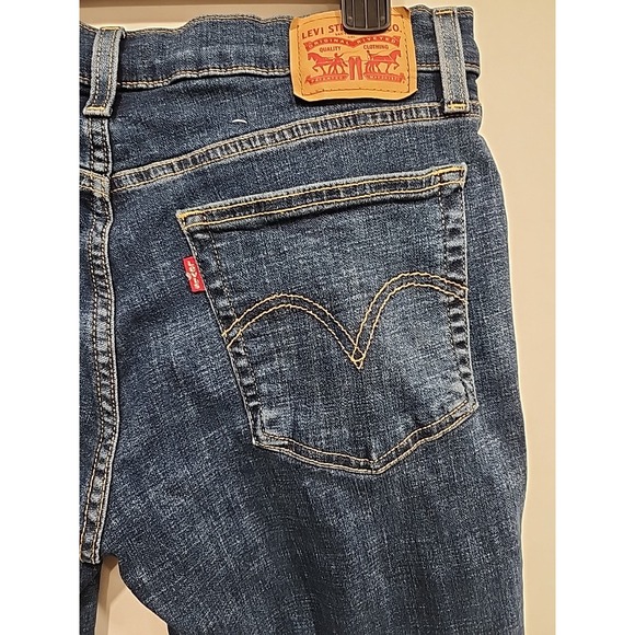 Levi's Boyfriend Jeans Women's W29 L27, Blue 5 Pocket, Button Closure - Picture 8 of 8